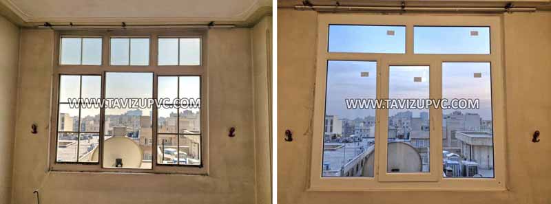 تعویض پنجره آهنی بدون تخریب
