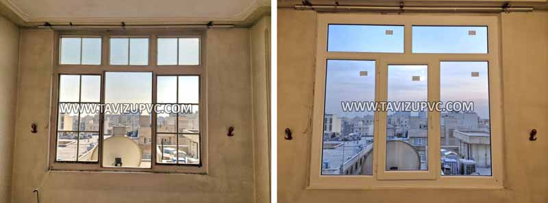 تعویض پنجره قدیمی بدون تخریب
